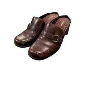 Croft & Barrow Women's Size 6.5 Shoe Slip On Brown 2" Square Heel